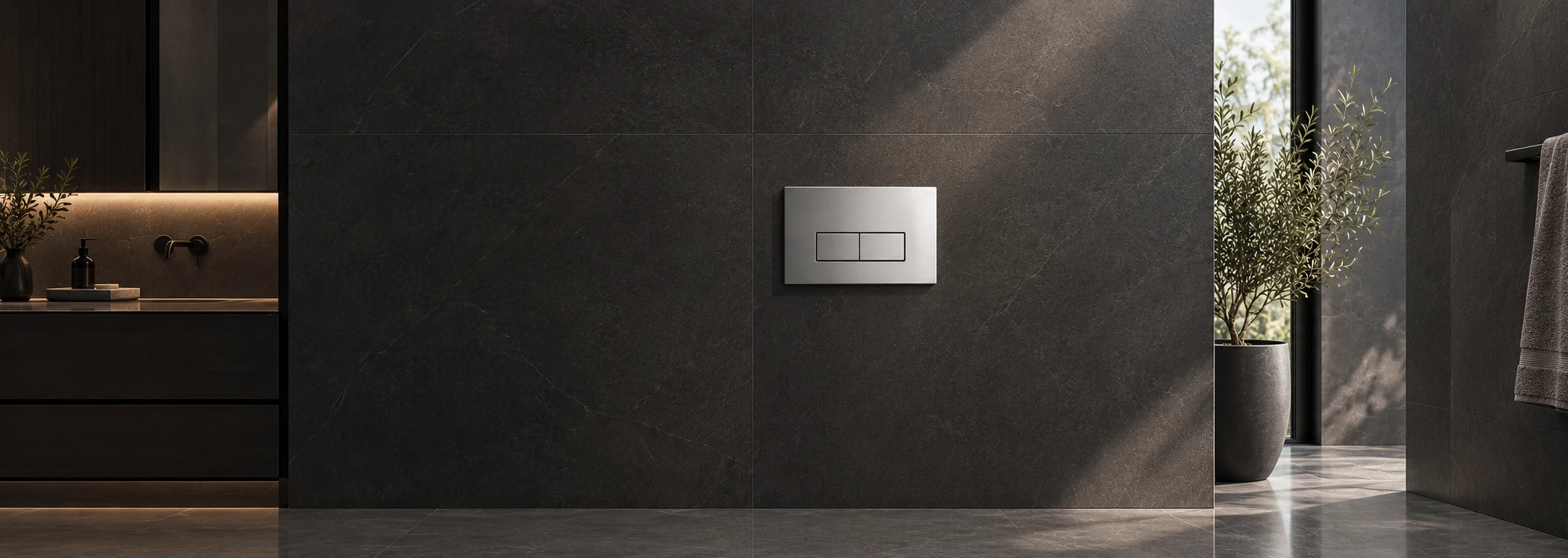 Hansberg flush plates in modern finishes